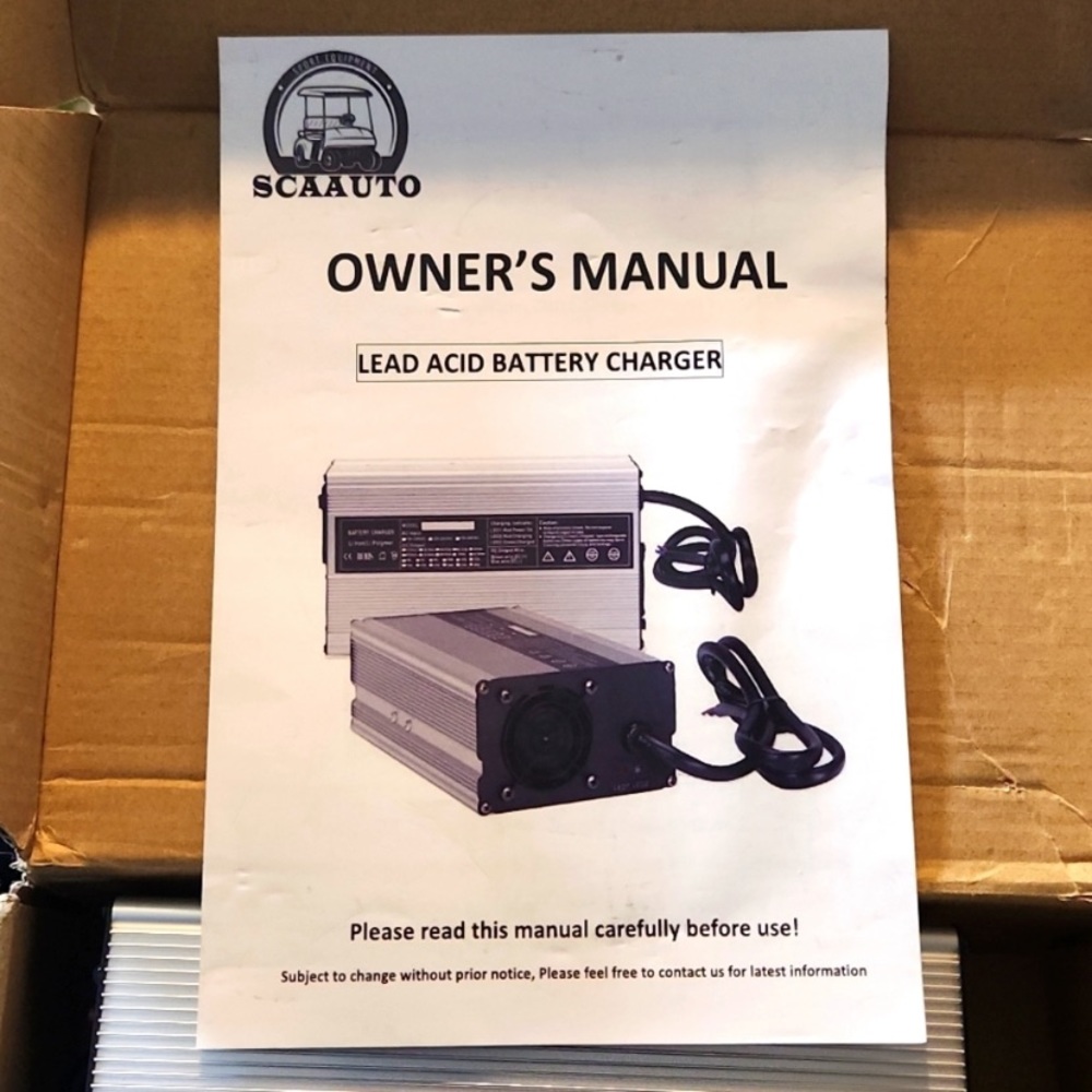 NEW in Box SCAAUTO LEAD ACID BATTERY golf cart CHARGER 🔋 electric kids car char